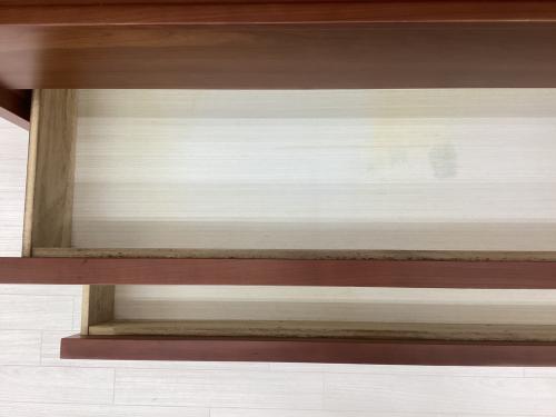 KEYUCA (ケユカ) チェスト ブラウン 4段 木製 ラダーチェスト 幅:約120㎝