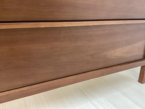 KEYUCA (ケユカ) チェスト ブラウン 4段 木製 ラダーチェスト 幅:約120㎝