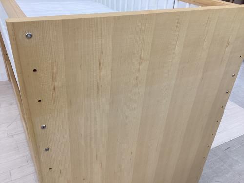 ACTUS (アクタス) キッズベッド ホワイト×ナチュラル マットレスセット ロフト式 メープル材・バーチ材 TEMPO 幅:約92.5㎝