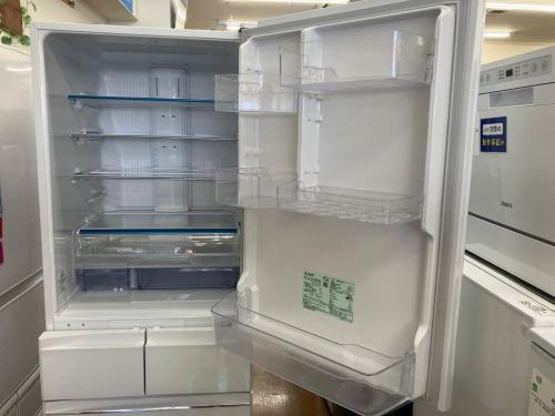 三菱 冷蔵庫 MR-MB45G-W 2021年製 三菱冷蔵庫 MR-MB45G-W 451L 21年製 冷蔵庫 置けるスマート大容量 MB