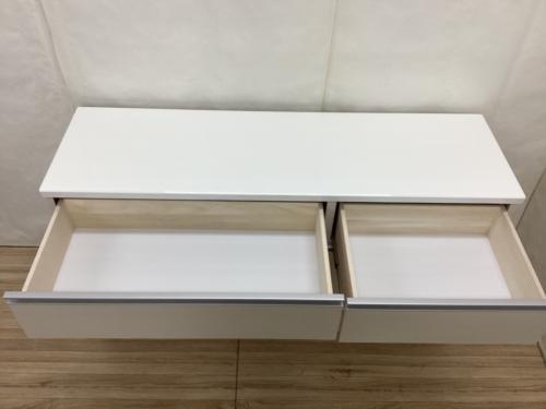 三友ファニチャー (サントモファニチャー) キッチンカウンター ホワイト プレーン 幅:約150㎝