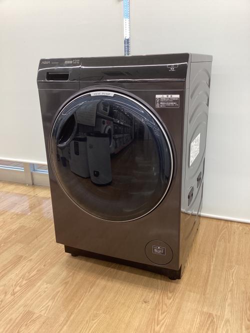 AQUA (アクア) ドラム式洗濯乾燥機 12.0kg AQW-DX12P-R(K) 2024年製 リファビッシュ品 クリーニング済 50Hz／60Hz