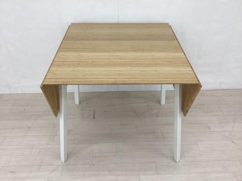 IKEA (イケア) ダイニング5点セット ナチュラル×ホワイト 両バタ式 Ikea PS 2012 竹 jon karlsson