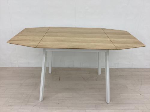 IKEA (イケア) ダイニング5点セット ナチュラル×ホワイト 両バタ式 Ikea PS 2012 竹 jon karlsson