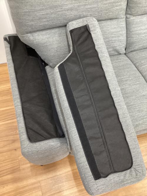 ニトリ カウチソファー グレー LB033LC ファブリック