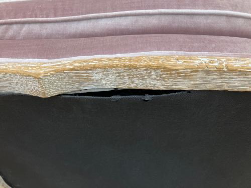 blanc d'voire(ブランディボワール) 1人掛けソファー 底裏地ヤブレあり