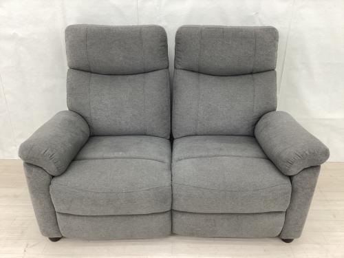 ニトリ 2人掛け電動リクライニングソファー グレー ファブリック グラッゼ