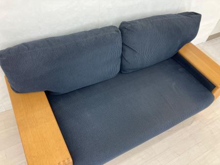 CONDE HOUSE (カンディハウス) 2人掛けソファー ネイビー ファブリック