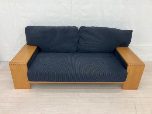 CONDE HOUSE (カンディハウス) 2人掛けソファー ネイビー ファブリック ボルス