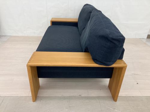 CONDE HOUSE (カンディハウス) 2人掛けソファー ネイビー ファブリック ボルス