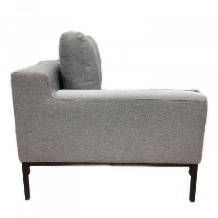 LOWYA (ロウヤ) 2人掛けソファー グレー オットマン付