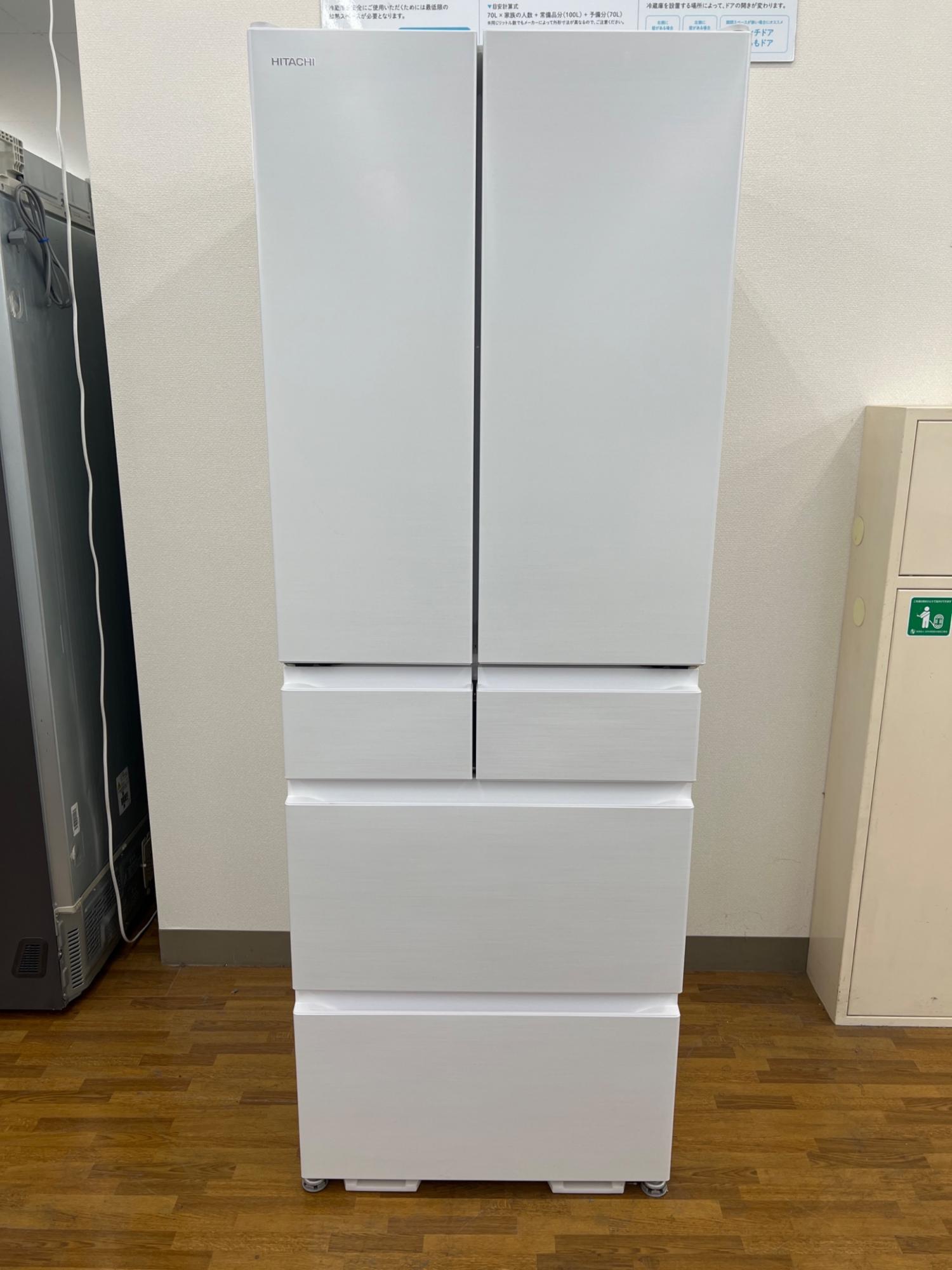 日立 R-HW49S-N 485L2022年製フレンチドア　美品 HITACHI (ヒタチ) 6ドア冷蔵庫 R-HW49S 2022年製 485L｜トレファクONLINE