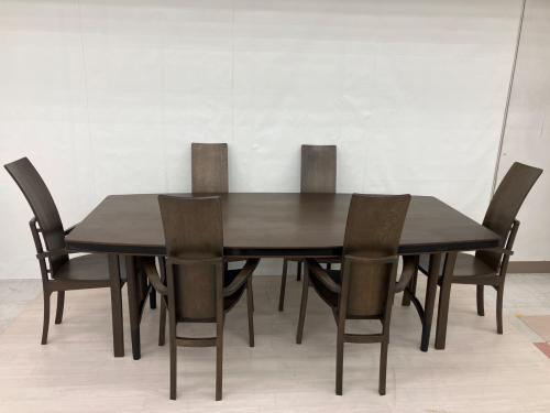 ダイニング７点セット ブラウン