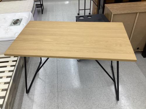 無印良品 (ムジルシリョウヒン) 折りたたみテーブル ナチュラル×ブラック 木製折りたたみテーブル