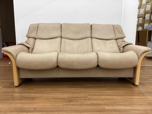 Ekornes (エコーネス) 3人掛けソファー アイボリー Eldorado