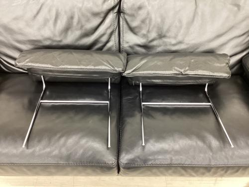 Domicil (ドミシール) 2人掛けソファー ブラック P855