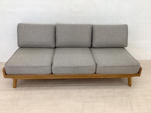 UNICO (ウニコ) 3人掛けソファー ブラウン×ベージュ ALBERO