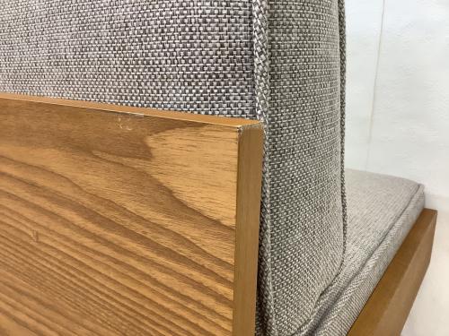 UNICO (ウニコ) 3人掛けソファー ブラウン×ベージュ ALBERO