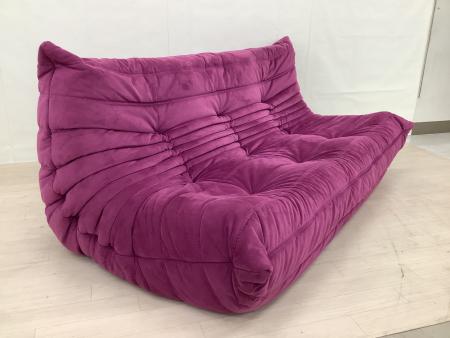 ligne roset (リーンロゼ) 3人掛けソファー パープル｜トレファクONLINE