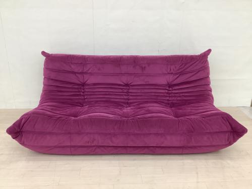 ligne roset (リーンロゼ) 3人掛けソファー パープル