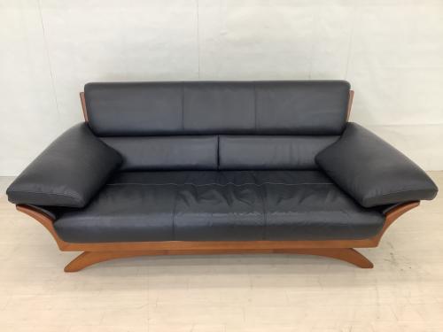 MORISHIGE (モリシゲ) 2人掛けソファー ブラック