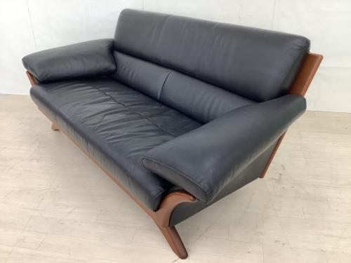 MORISHIGE (モリシゲ) 2人掛けソファー ブラック