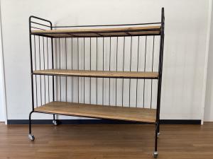UNICO (ウニコ) シェルフ ブラウン NORD tall shelf open W1000　日焼け有