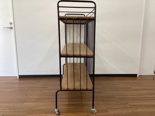 UNICO (ウニコ) シェルフ ブラウン NORD tall shelf open W1000　日焼け有