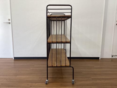 UNICO (ウニコ) シェルフ ブラウン NORD tall shelf open W1000　日焼け有