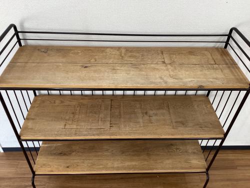 UNICO (ウニコ) シェルフ ブラウン NORD tall shelf open W1000　日焼け有