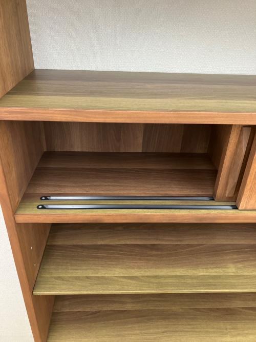 UNICO (ウニコ) シェルフ ブラウン NORD tall shelf open W1000　日焼け有