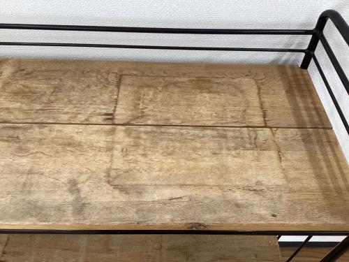 UNICO (ウニコ) シェルフ ブラウン NORD tall shelf open W1000　日焼け有