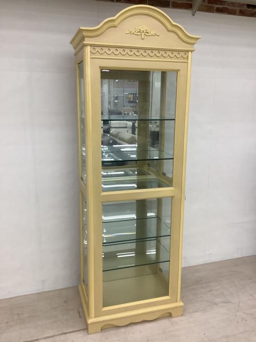 東海家具 (トウカイカグ) キュリオケース フレンチカントリー ベージュ マリアンディール