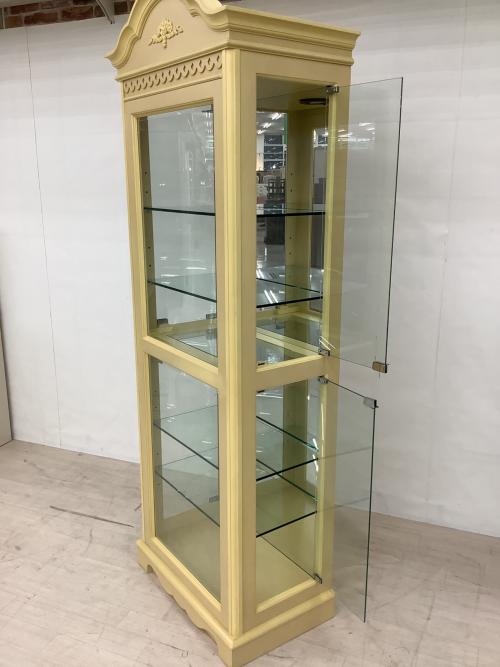 東海家具 (トウカイカグ) キュリオケース フレンチカントリー ベージュ マリアンディール