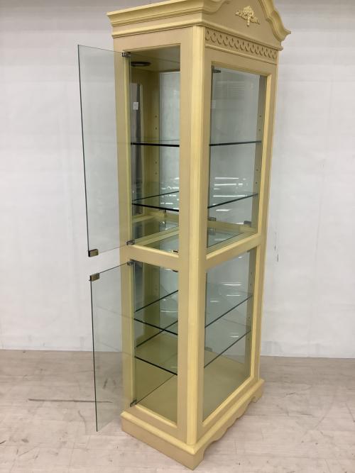 東海家具 (トウカイカグ) キュリオケース フレンチカントリー ベージュ マリアンディール