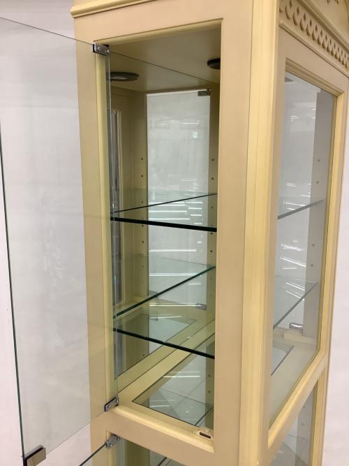 東海家具 (トウカイカグ) キュリオケース フレンチカントリー ベージュ マリアンディール