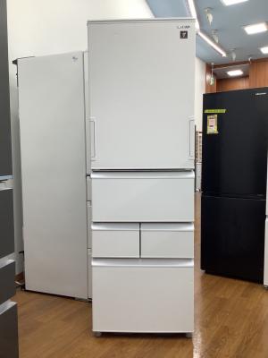 SHARP (シャープ) 5ドア冷蔵庫 SJ-P410M-W 2024年製 自動製氷機能付き 408L