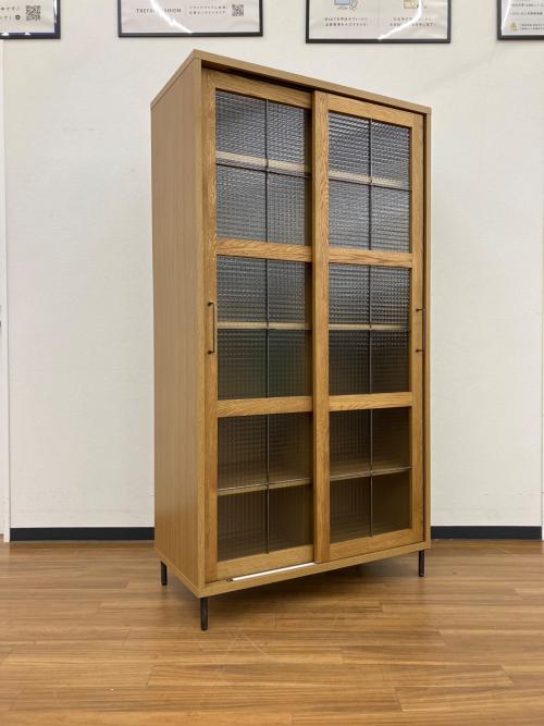 a.depeche (アデペシュ) カデル スライドガラスキャビネット ハイ CDL-SGC-1700-BR