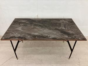 a.depeche (アデペシュ) ポル 2way ダイニングテーブル 1450 POL-DNT-1450WNOLD マットブラック