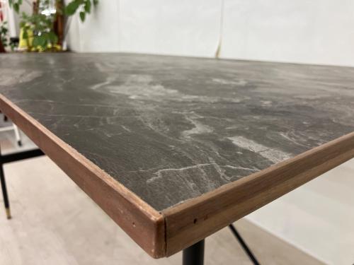 a.depeche (アデペシュ) ポル 2way ダイニングテーブル 1450 POL-DNT-1450WNOLD マットブラック