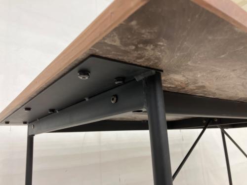 a.depeche (アデペシュ) ポル 2way ダイニングテーブル 1450 POL-DNT-1450WNOLD マットブラック