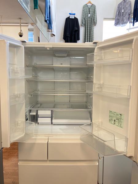 ★リユースのサカイ横浜南店★YM1175 Panasonic 冷蔵庫 NR-F488MEX 483L 22年製 動作確認／クリーニング済み Panasonic (パナソニック) 6ドア冷蔵庫 NR-F488MEX-W 2022年製 483L