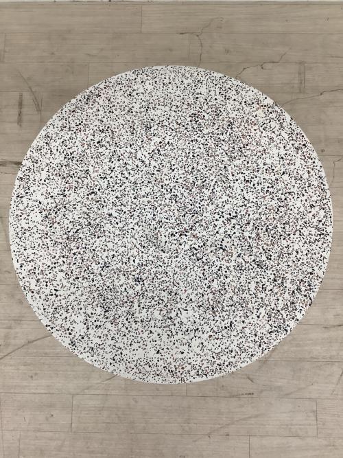 Moda en Casa (モーダエンカーサ) カフェテーブル ストーンテイスト アイボリー