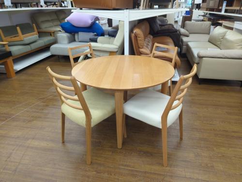 柏木工 (カシワモッコウ) ダイニング5点セット ナチュラル