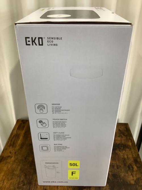 EKO (イーコー) センサー式ダストボックス 50L EK6233 50L WH
