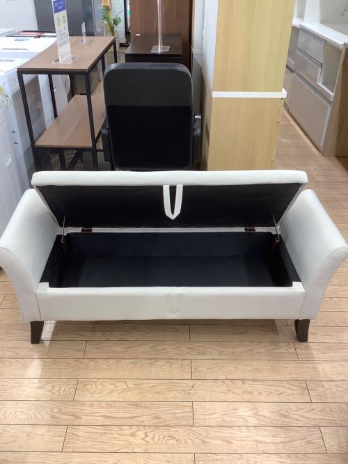 サンコウ 2人掛けソファー アメリカンベンチ アイボリー