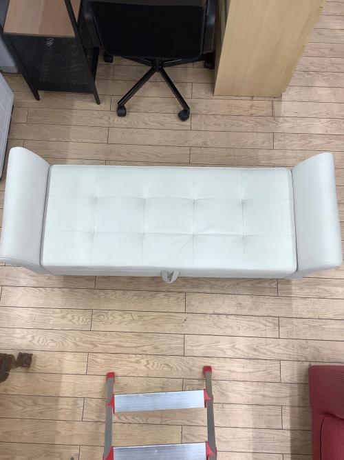 サンコウ 2人掛けソファー アメリカンベンチ アイボリー