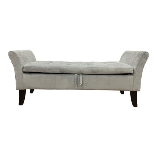 サンコウ 2人掛けソファー アメリカンベンチ グレー