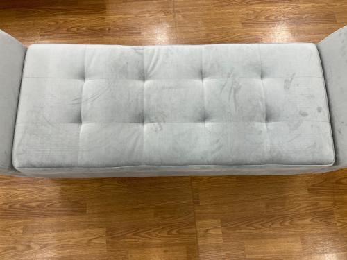 サンコウ 2人掛けソファー アメリカンベンチ グレー