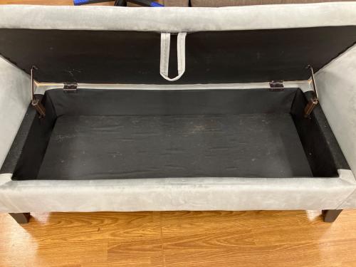 サンコウ 2人掛けソファー アメリカンベンチ グレー